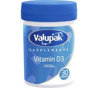Valupak Vitamin D3 1000 IU 30 Capsules