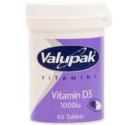 Valupak Vitamin D3 1000iu 60 Tablets