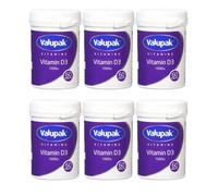 Valupak Vitamin D3 1000iu - 6 x 60 Tablets (6 Pack) (Vegetarian, Halal, Kosher)