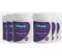 VALUPAK VITAMIN D3 1000iu - 6pk = 360 TABLETS - BRAND NEW UNOPENED TUBS