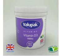 Valupak Vitamin D3 - 6 x 60 Tablets