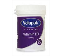 Valupak Vitamin D3 1000iu 60 Tablets