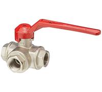 VALVE 1/4 TURN 3 WAYS L PASSAGE 1/2'