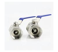 Valve 1pc Ball Valve Female Threaded Stainless Steel BallValve SS304 BSP 1/4" 3/8" 1/2" 3/4" 1" 1-1/4" 1-1/2"(0.25 Inch)