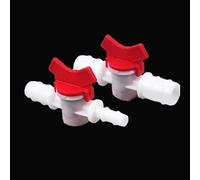 Valve 1pcs 4mm 6mm 8mm 10mm 12mm 16mm 20mm Hose Barb Two Way Plastic Ball Valve Aquarium Garden MicIrrigation Connector(10mm-16mm)