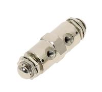 Valve 2-Position 5-Way M5 Threaded Double-Head Button Switch TAC2-4PP air Pneumatic Mechanical Valve with Accessories(TAC2-4PP)