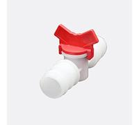 Valve,3 Way Ball Valve, 1pcs PVC Hose Barb Two Way Plastic Ball for Aquarium Garden Micro Irrigation Connector Platics Valves(12 10mm)