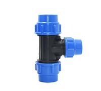 Valve,3 Way Ball Valve, 20/25/32/40/50mm PVC PE Tube Tee Connector, Water Splitter DN15 DN20 DN25 DN32 DN40 Reducing Pipe T-Shaped Joints 1Pc(50x50x32 mm)