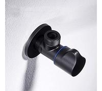 valve black Valve Brass G1/2 inch water 1/2 wall-mounted bathroom kitchen connection angle stop shut off toto,Black B(Black A)