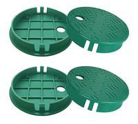 Valve Box Cover Lid Sprinkler Valve Box Lid Replacement ID 5.5" OD 6" for Circular Irrigation Control 4 Pieces