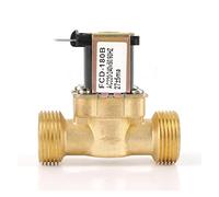 Valve Brass AC220V G1/2 G3/4 AC 220/240V Normal Closed Pilot-Operated Water Control Inlet Electric Magnetic Solenoid Valve(G1-2 Type1)