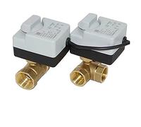 Valve Brass Motorized Ball 3-Wire Two Control Electric Actuator AC220V 3 Ways /2 Way DN15 DN20 DN25 DN32 DN40 with Manual Switch