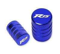 Valve Cap Parts Motorcycle Tire Valve Stem Caps Covers For Y-AMAHA YZF R15 V2 V3 ABS(Blue2)
