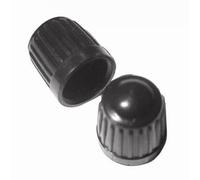 Valve Caps Black Plastic Dust Caps for Schrader Valve pack of 4