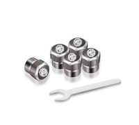 Valve Caps Car for MG ZS ZT RX5 HS TF EHS,Leak-Proof Dust Caps for Car Tyres Metal Corrosion Resistant Automotive Tyres Stem Dust Covers,Grey