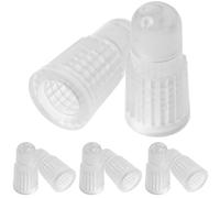 Valve caps made of hard plastic, 8 pieces, transparent, for bicycle tyres with Dunlop or Presta outlet, bike valve caps, tyre outlet cover bicycle inner tube, bike air plug cover