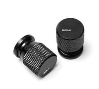 Valve core caps For H-ONDA Goldwing Gold Wing 1800 GL1800 GL1200 GL1000 GL1500 1000 1200 Motorcycle Aluminum Wheel Tyre Valve Air Port Cover Cap(Black- Silver)