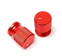 Valve core caps For H-ONDA Goldwing Gold Wing 1800 GL1800 GL1200 GL1000 GL1500 1000 1200 Motorcycle Aluminum Wheel Tyre Valve Air Port Cover Cap(Black- Silver)