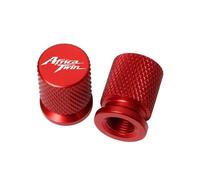 Valve core cover For Hon@&da Africa Twin CRF 1100 CRF1100 CRF1000L XRV750 XRV 750 2pcs Motorcycle CNC Aluminum Tire Valve Air Port Stem Cover Caps(Red)