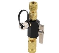 Valve Core Removal Tool, Visual HVAC Sight Glass 1/4 and 5/16 Fitting Device for AC Line Vacuum Rated Service(Black)