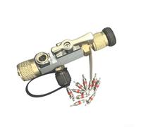 Valve Core Removal Tool Visual Window Design for R32 R410A - Copper Alloy AC Maintenance Set Fast Valve Stem Remover(B)