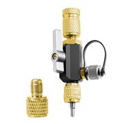 Valve Core Remover - HVAC Refrigeration Service Tool, 1/4 Inch Core Extraction Device, Valve Display Block