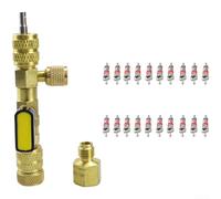 Valve Core Remover Installer Kit for HVAC Maintenance on R22 R410a Air Conditioning Systems with Copper Structural Integrity