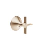 Valve Dornbracht VAIA right closure, cross handle ø60mm Brushed Champagne 36607809-46