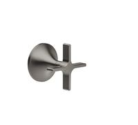 Valve Dornbracht VAIA right closure, cross handle ø60mm Brushed Dark Platinum 36607809-99