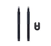 Valve Extender 2 Pack with Core Remover, Black, 65mm