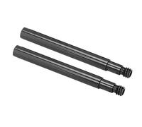 Valve Extender, 2Pcs 60mm Alloy Inner Tyre Valve Extender Bicycle Presta Valves Extension Adaptor (Black) Bicycle and Spare Parts Ride