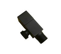 Valve for Bathroom Faucet,Angle Stop Brass, Valves for Sink,Shower Shut off Black,For Balconies,White(Nero)