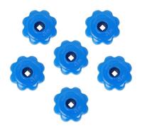 Valve Hand Wheel Handle 6pcs Blue Aluminum for Shutoff Fitting