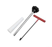 Valve Installation Tool Set with Valve Stem Puller, Hook and Upper Mouth Assist Tool for Efficient Tire Repair and Valve Core Replacement on C(BLACK)