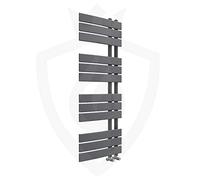 Valve Kings Arabella Anthracite Designer Ladder Towel Rail Radiators Central heating Heater Vertical - 500 x 1200mm