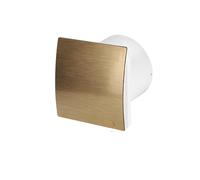 Valve Kings Brushed Brass 160mm Turbo Bathroom Extrator Fan With Timer IPX4 Wall Ceiling Fan Fast Flow Energy Effecient