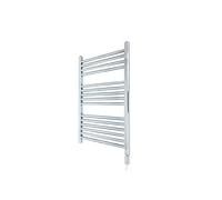 Valve Kings Heated Electric Straight Chrome Towel Rails Thermostatic Prefilled - 800mm (h) x 400mm (w) with 150w Element