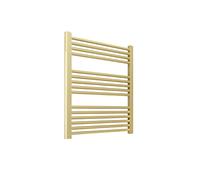 Valve Kings Straight Brushed Brass Ladder Towel Rail Radiators Central Heating Heater - 600 x 800mm…