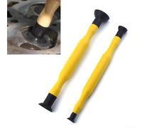 Valve Lapping Tool Set with Suction Cups for Engine Valves, 2pcs Hand Grinding Grip with 20-22cm Plastic and Rubber Lapper Kit Compatible with Small(Yellow)
