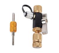 Valve Removal Tool Double O Ring Ball Seal Valve Remover Installer Tool 1/4in Compatible with R1234yf R1234zeE R410 R22 R12 R407 R404 R32 for Air Conditioning HVAC Gas Furnace