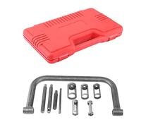 Valve Spring Compressor Kit 10-Piece Multi-Size Steel | Spring removal tool, 5 interchangeable adaptors, heavy-duty forged construction, for car motorcycle engine cylinder head repa