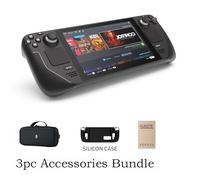 Valve Steam Deck 1TB Handheld Gaming Console with Carring case, 1280 x 800 LCD Display, Bundle Silicone Soft Cover Protector & Tempered Glass Film