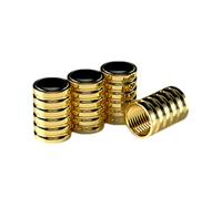 Valve Stem Caps - 4 Piece Leak-Proof Auto Tyre Nozzle Lid - General Stem Covers | for Men Exterior Car Truck Motorcycle Bike Vehicle Bike