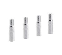 Valve Stem Extenders, 4pcs Metal Valve Stem Extenders Car Tire Valve Stem Extension Adaptor Silver for Car Truck Van Caravan