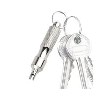 Valve Stem Tool Keychain - Removal Tooll, Stainless Steel Valves Stems | Portable Tire Valvee Core Disassembly Repair Kit for Bicycle Car Motorcycle Install Maintenance Usage