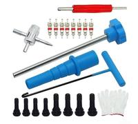 Valve Stem Tool Kit Zinc-Plated 4-in-1 Pocket Size(23PCS)