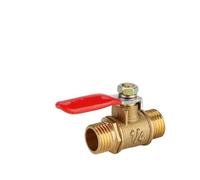 Valve6mm-12mm Hose Barb Inline Brass Water Oil Air Gas Fuel Line Shutoff Ball Valve Pipe Fittings Pneumatic Connector Controller(C_12MM)