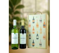 Valviejo Duo in Bottle Pattern Wooden Gift Box