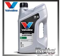 Valvoline SynPower FE 5W-20 5W20 Fully Synthetic Engine Oil - 5L 5 Litres
