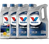 Valvoline SynPower FE 5W-30 Car Engine Oil 20L 20 Litre + 5L SCREENWASH TAB